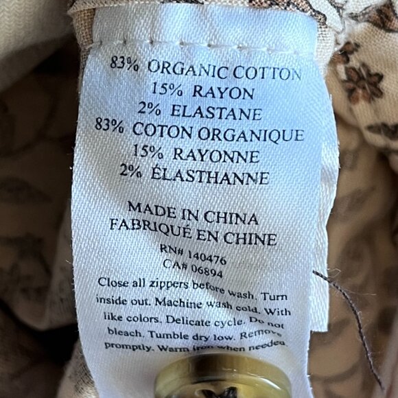 Faherty Organic Cotton Ivory High Rise Straight Leg Jeans Size 26 - Picture 3 of 6